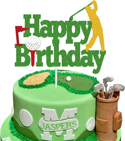 Golf theme Birthday Cake Topper