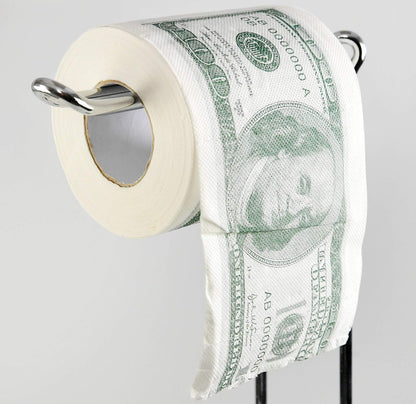 Sudoku + US Dollar Funny Toilet Paper Roll 4 Pack