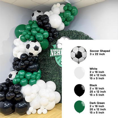 Soccer Theme Balloon Garland Kit for FIFA World Cup Euros Party Decorations