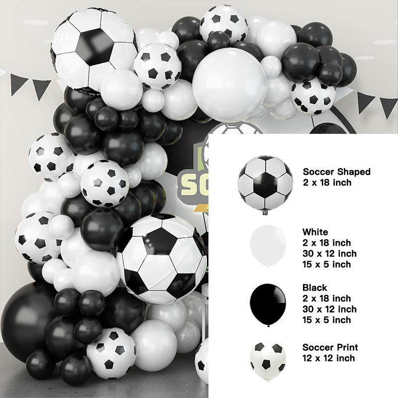 Soccer Theme Balloon Garland Kit for FIFA World Cup Euros Party Decorations
