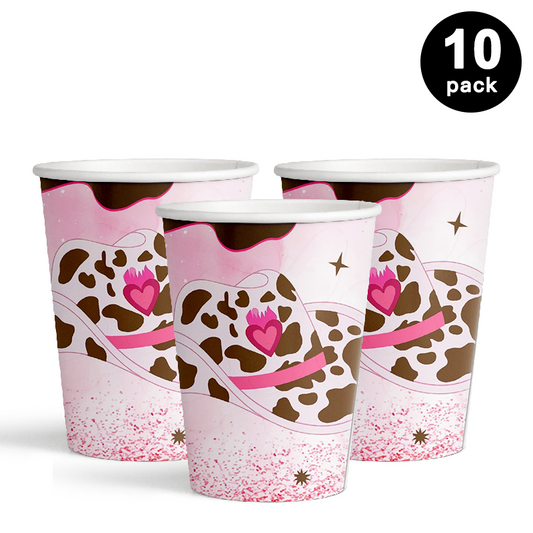 Disco CowGirl 250ml Paper Cups (Pack of 10)