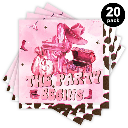 Disco CowGirl Luncheon Napkins 20 Pack
