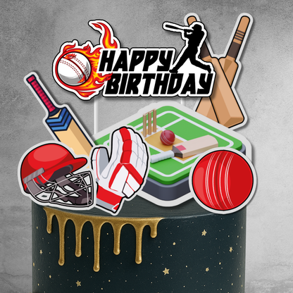 Cricket Theme Birthday DIY Cake Toppers