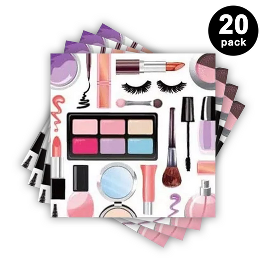 Beauty Makeup Cosmetics Luncheon Napkins 20 Pack