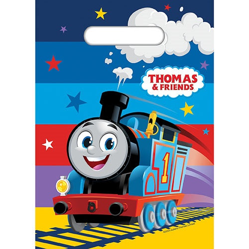 Thomas The Tank Engine Theme Plastic Gift Loot Bags 8PK