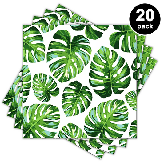 Hawaii Palm Leaves Theme Luncheon Napkins 20 pack
