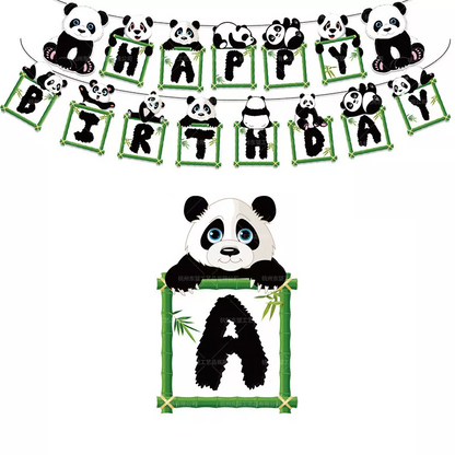 Panda Theme Birthday Party Banner 2 Meter