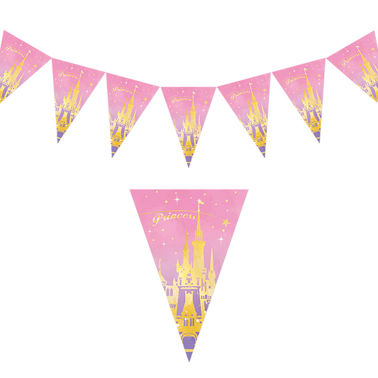 Princess Castle Theme Birthday Party Pennant 2 Meter