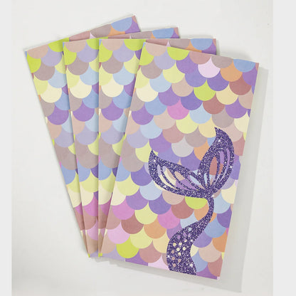 Mermaid Under the Sea Paper Gift Bags with Mini Stickers (Pack of 12)
