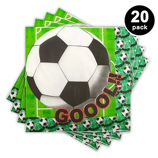 Soccer Theme Luncheon Napkins 20 Pack