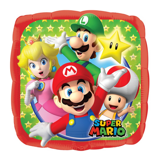 Super Mario Brothers 45cm Helium Foil Balloon