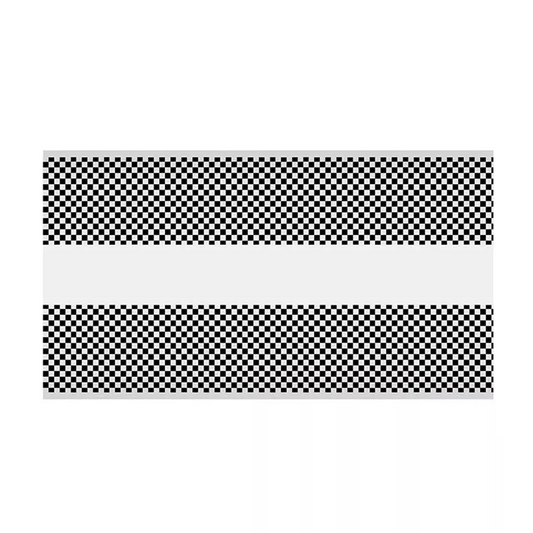 Checkered Print Theme Birthday Tablecloth Plastic 180cm x 108cm