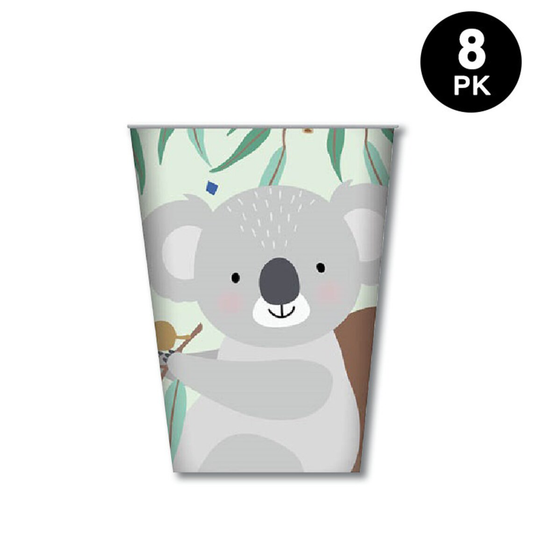 Australiana Koala 266ml 9oz Paper Cups 8pk