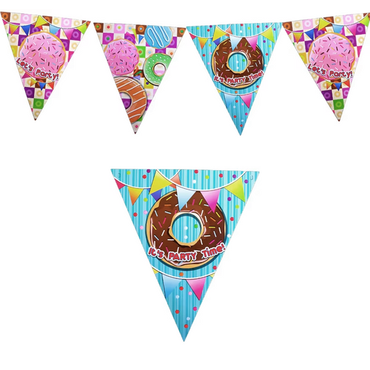 My Sweet Donuts Party Pennant 2 Meter