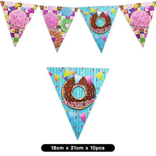 My Sweet Donuts Party Pennant 2 Meter
