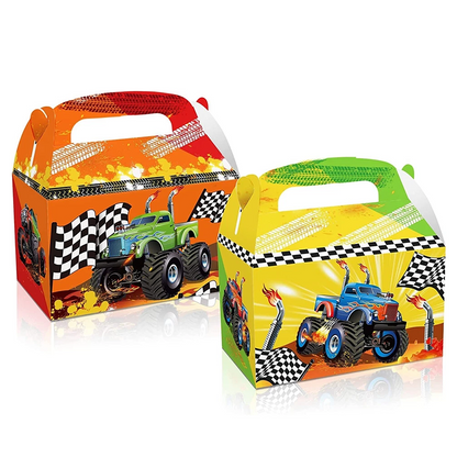 Monster Truck Theme Party Paper Candy Box 12 Pack