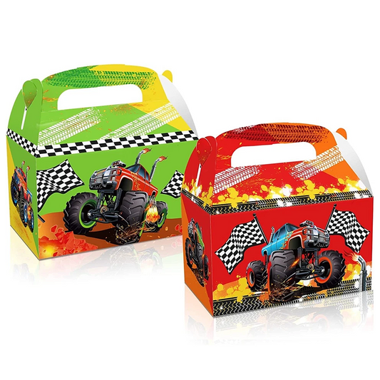 Monster Truck Theme Party Paper Candy Box (Pack of 12)