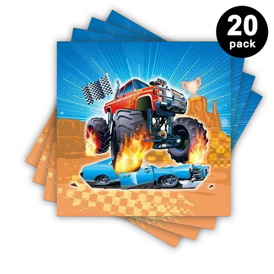 Monster Truck Luncheon Napkins (Pack of 20)