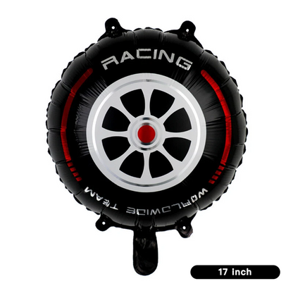 5pcs Motorbike Racing Car Themed Foil Balloons