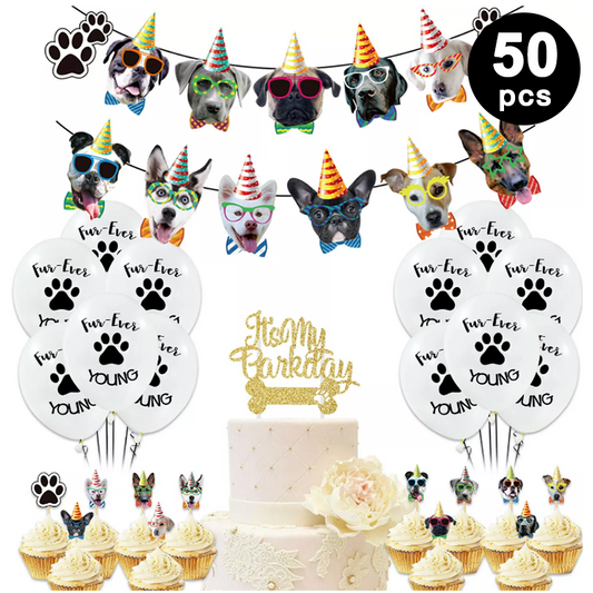 Puppy Dog Paw Party Decorating Set