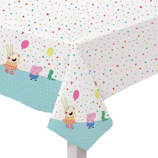 Peppa Pig Confetti Party Paper Tablecloth Table Cover 243cm x 137cm