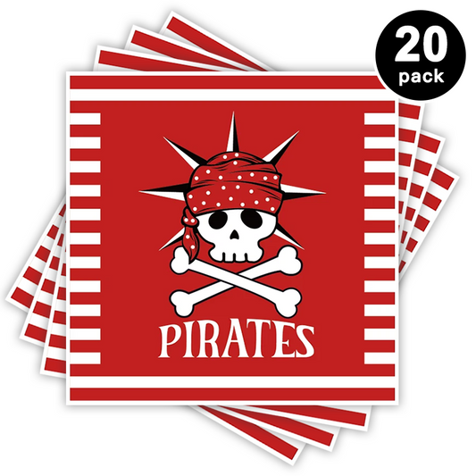 Pirate Theme Luncheon Napkins 20 Pack