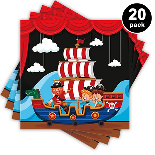 Pirate Theme Luncheon Napkins 20 Pack