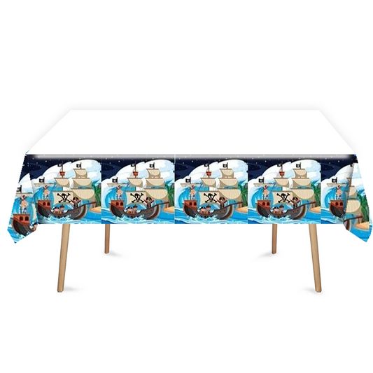 Pirate Theme Birthday Tablecloth Plastic 180cm x 108cm
