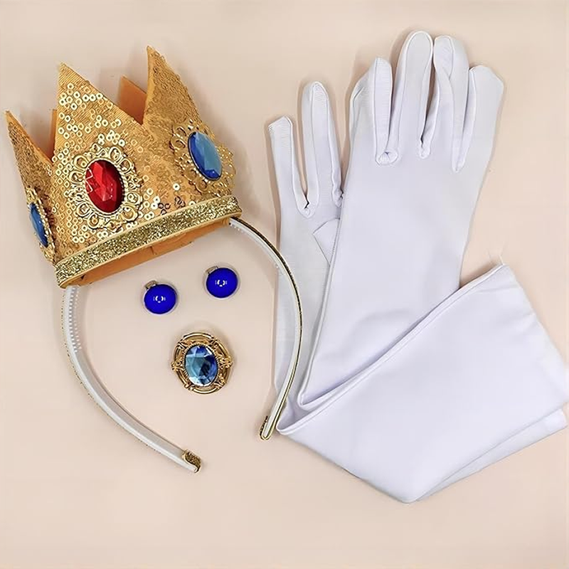 Set of 4 Princess Crown Accessories Kit Cosplay Costume Party Favours