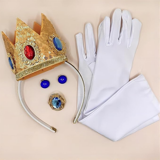 Set of 4 Princess Crown Accessories Kit Cosplay Costume Party Favours