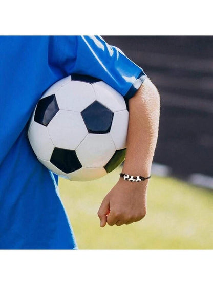 Soccer Theme Adjustable Sport Bracelet 12 Pack