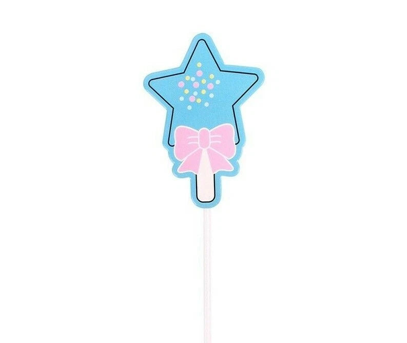 Unicorn Rainbow Theme Birthday Cake Decorating Toppers 6 pack