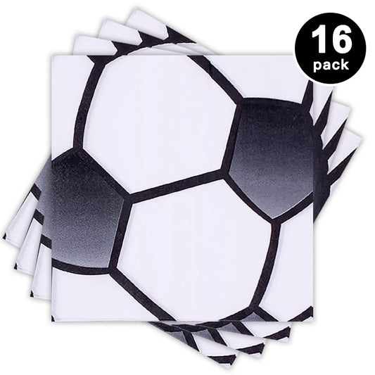 Soccer Print Luncheon Napkins 16 Pack