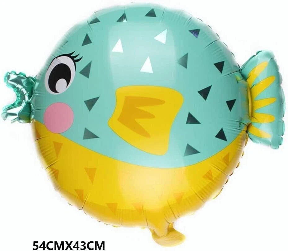 Ocean Animals Shaped Assorted Foil Balloon Set 5 Pack