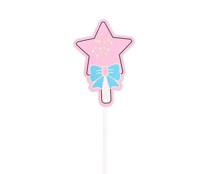 Unicorn Rainbow Theme Birthday Cake Decorating Toppers 6 pack