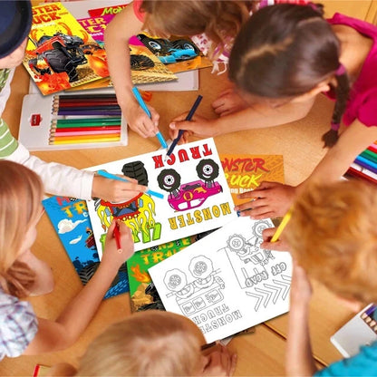 Monster Truck DIY Colouring Books 12 Pack