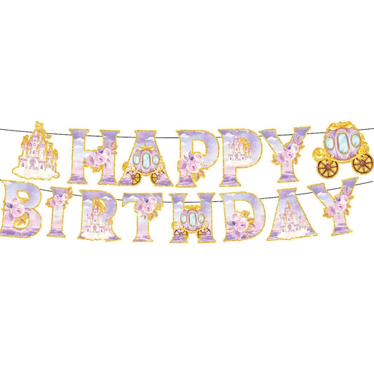 Princess Castle Theme Birthday Party Banner 2 Meter
