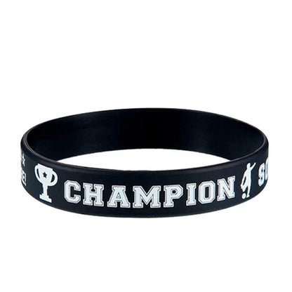 Soccer Champion Silicone Bracelets Rubber Wristbands 12 Pack