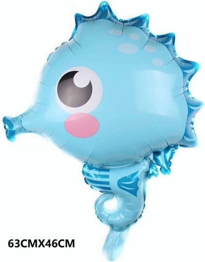 Ocean Animals Shaped Assorted Foil Balloon Set 5 Pack