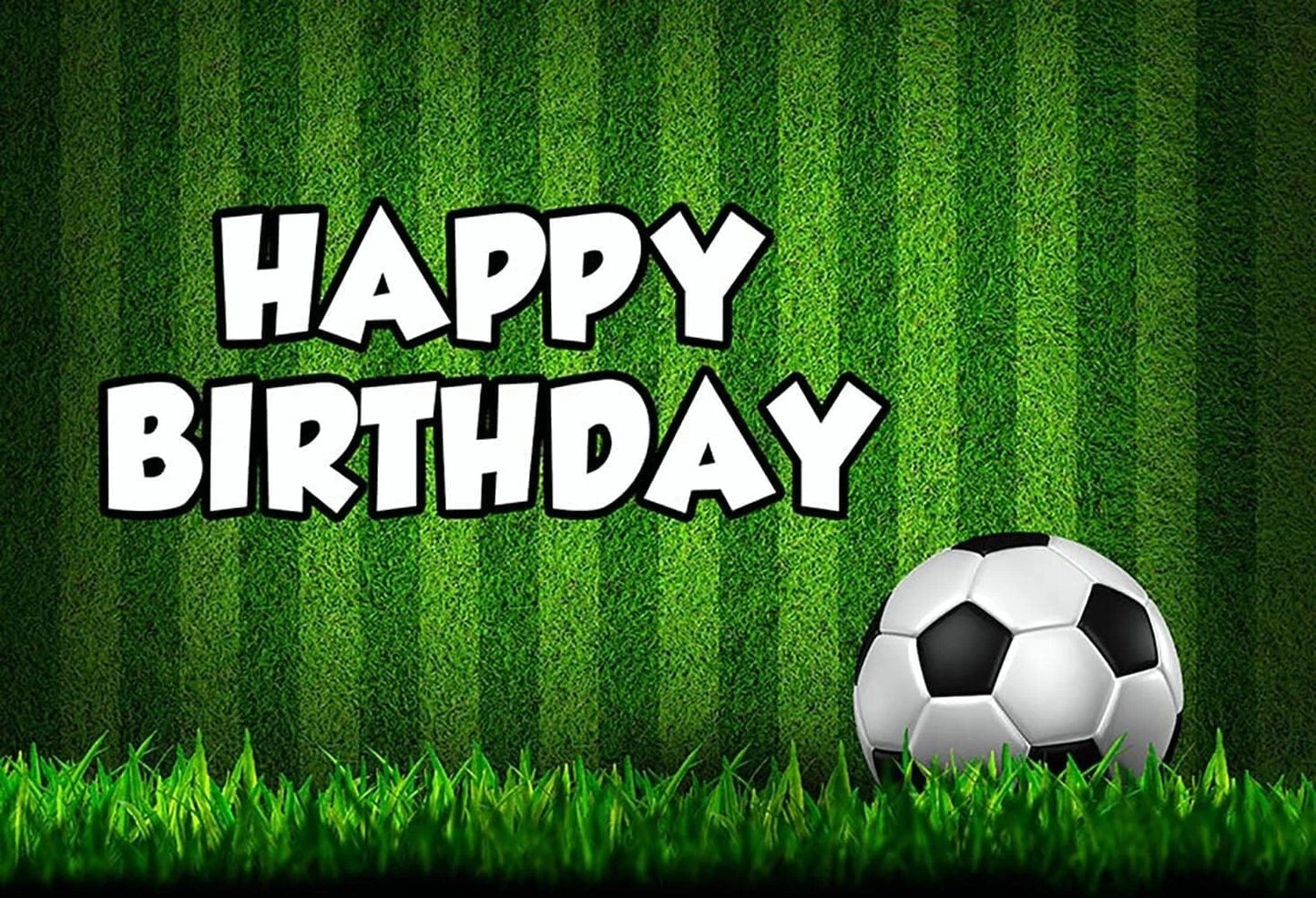 Soccer Theme Birthday Party Backdrop Banner 150cm x 100cm