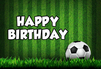 Soccer Theme Birthday Party Backdrop Banner 150cm x 100cm