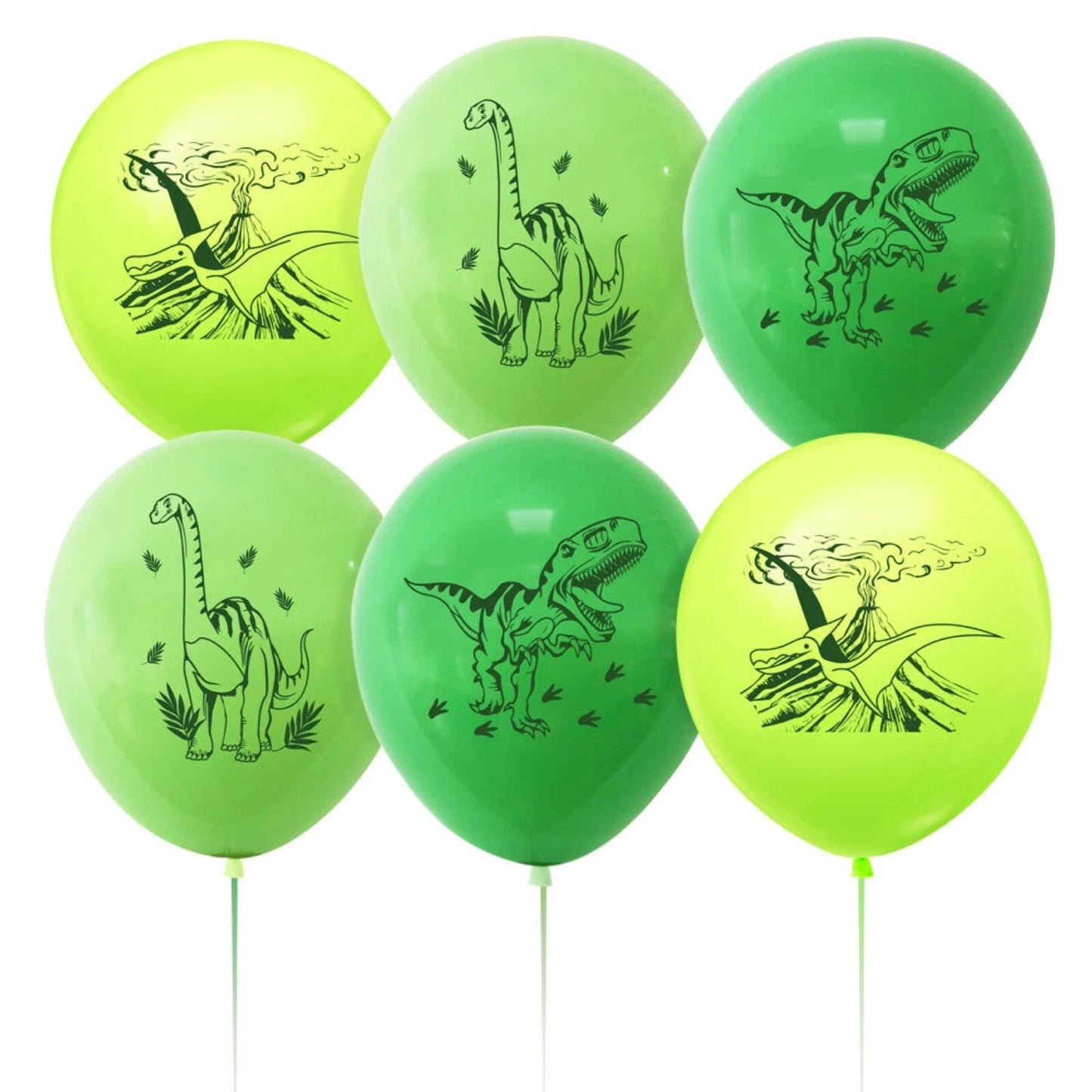 Dinosaur Theme Party Decorating Set | Balloon Garland Birthday Banner Cake Cupcake Toppers