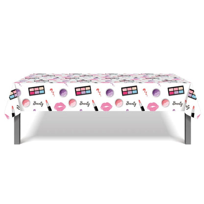 Beauty Makeup Cosmetics Tablecloth Plastic 220cm x 130cm
