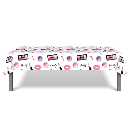 Beauty Makeup Cosmetics Tablecloth Plastic 220cm x 130cm