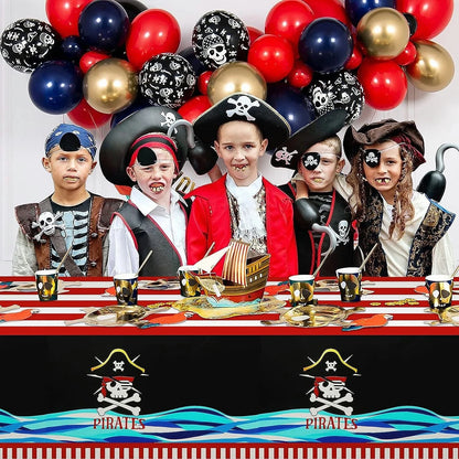 Pirate Theme Birthday Table Cover Plastic 180cm x 108cm