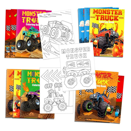 Monster Truck DIY Colouring Books 12 Pack