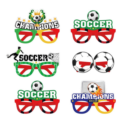 Pack of 12 Soccer Champions Theme Party Paper Glasses