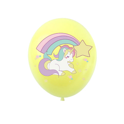 Unicorn Theme Assorted Latex Balloons 16pcs