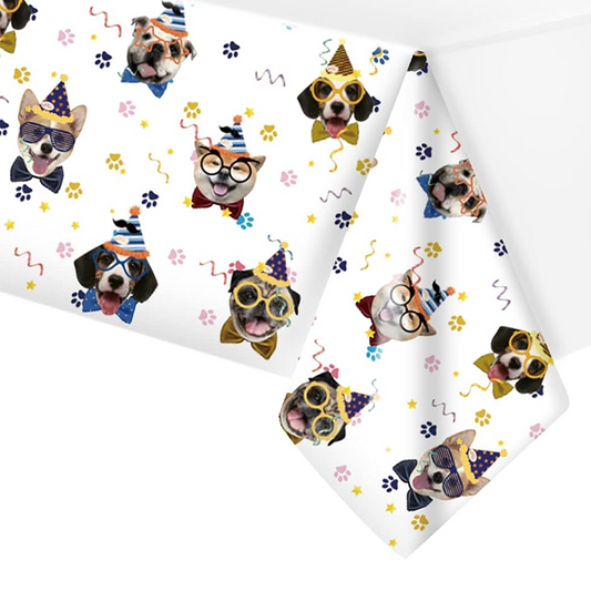 Pet Dog Table Cover Tablecloth Plastic 180cmx108cm