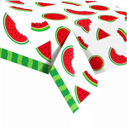 Watermelon Theme Tablecloth Plastic 220cm x 130cm